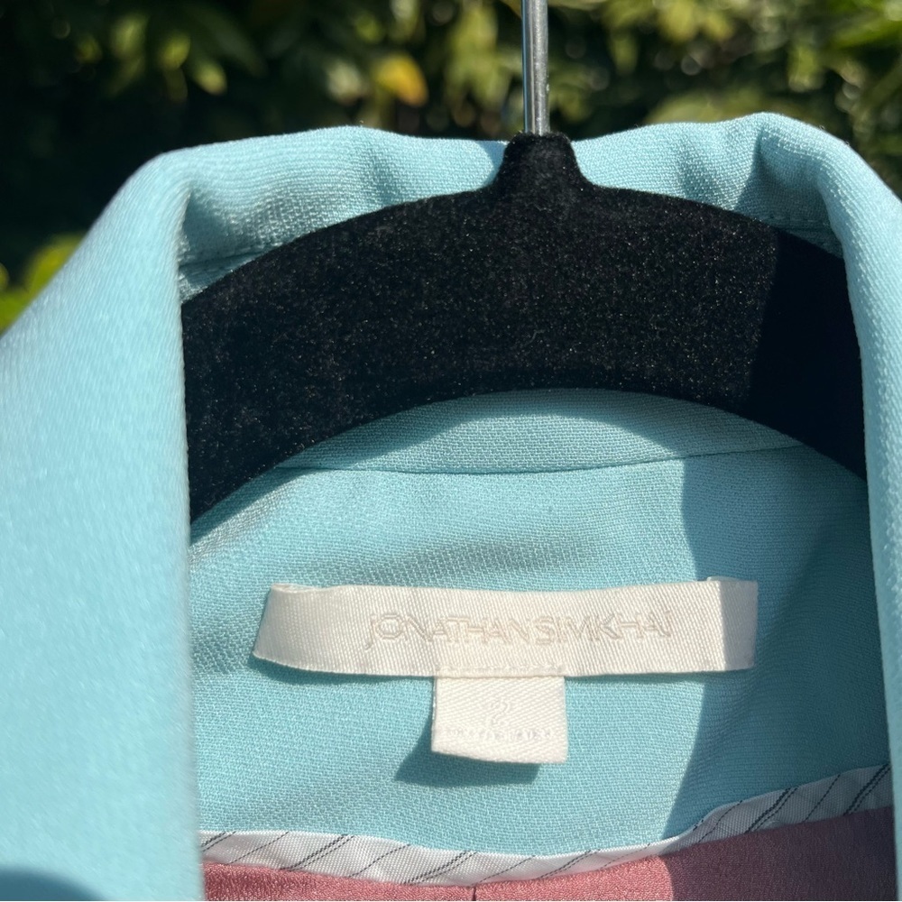 Jonathan Simkhai Blue Three Button Long Sleeve Bl… - image 5